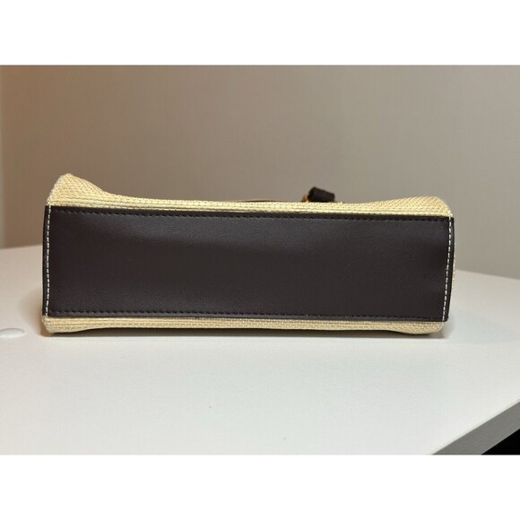 Vintage Etienne Aigner Handbag Paper Straw Handmade Trim Small Boho - Picture 8 of 16